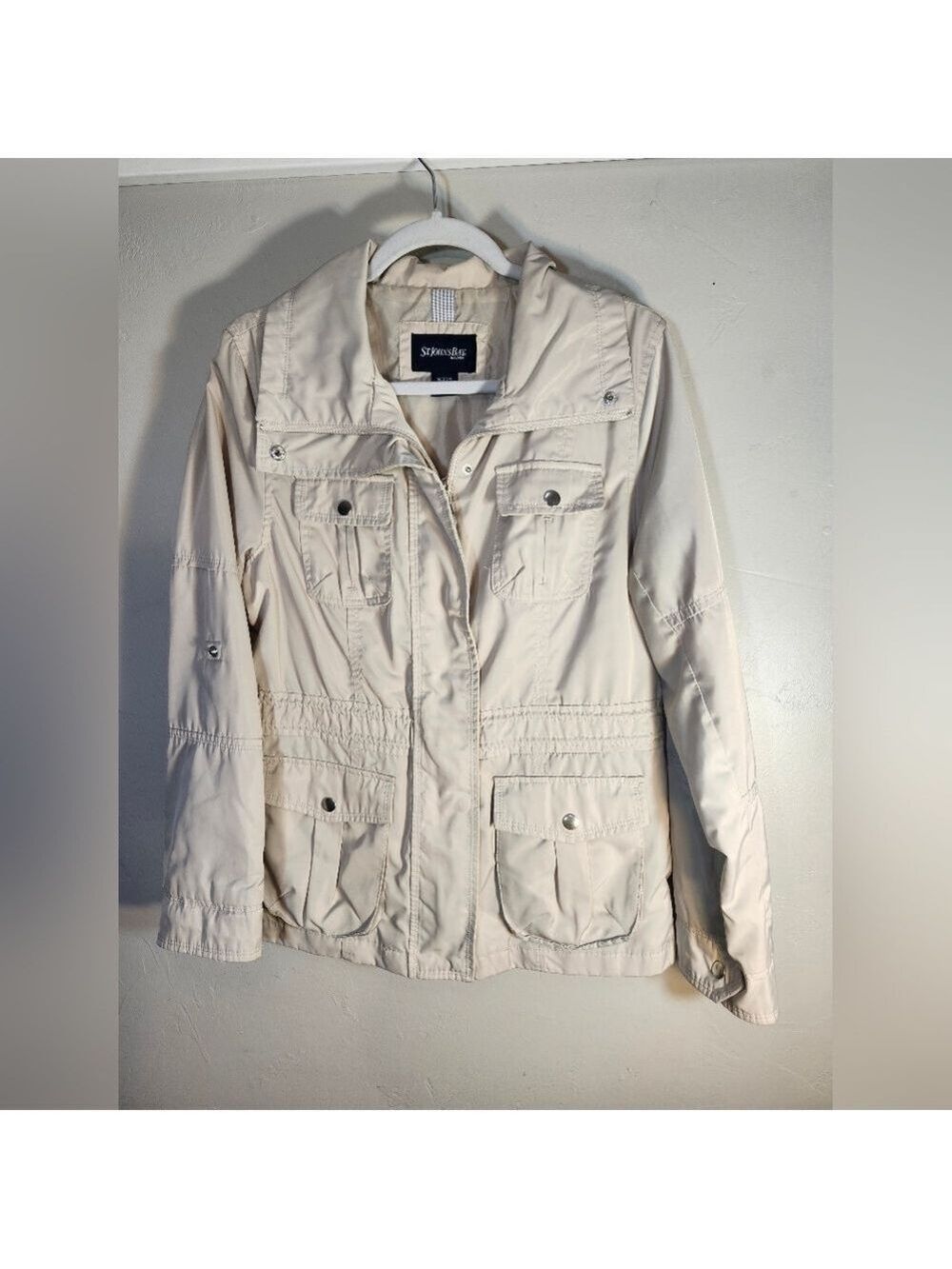 ST. JOHN'S BAY KHAKI JACKET SIZE MEDIUM
